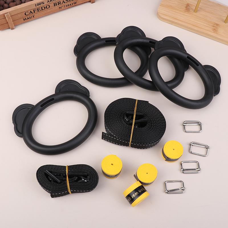 Product Introduction of Kids Horizontal Bar Exercise Pull Up Rings Kids Workout Gym Gymnastic Rings Adjustable Straps Buckles Nonslip Handle 19