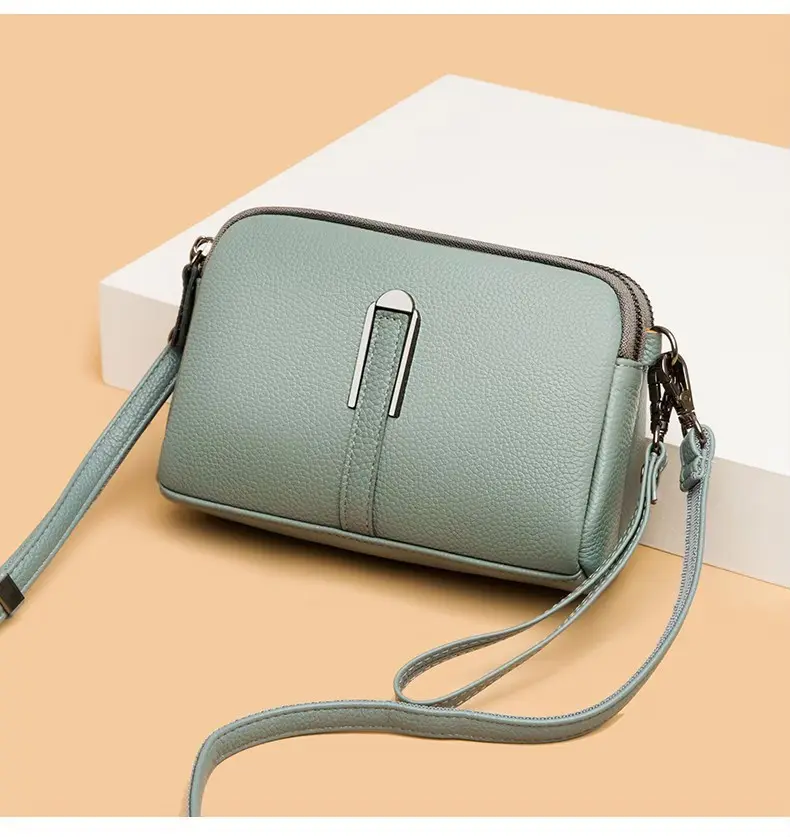 Allie.id - Athena Tas Wanita Minimalis Simpel Tas Murah Tas Selempang Slingbag Semi Kulit Pink