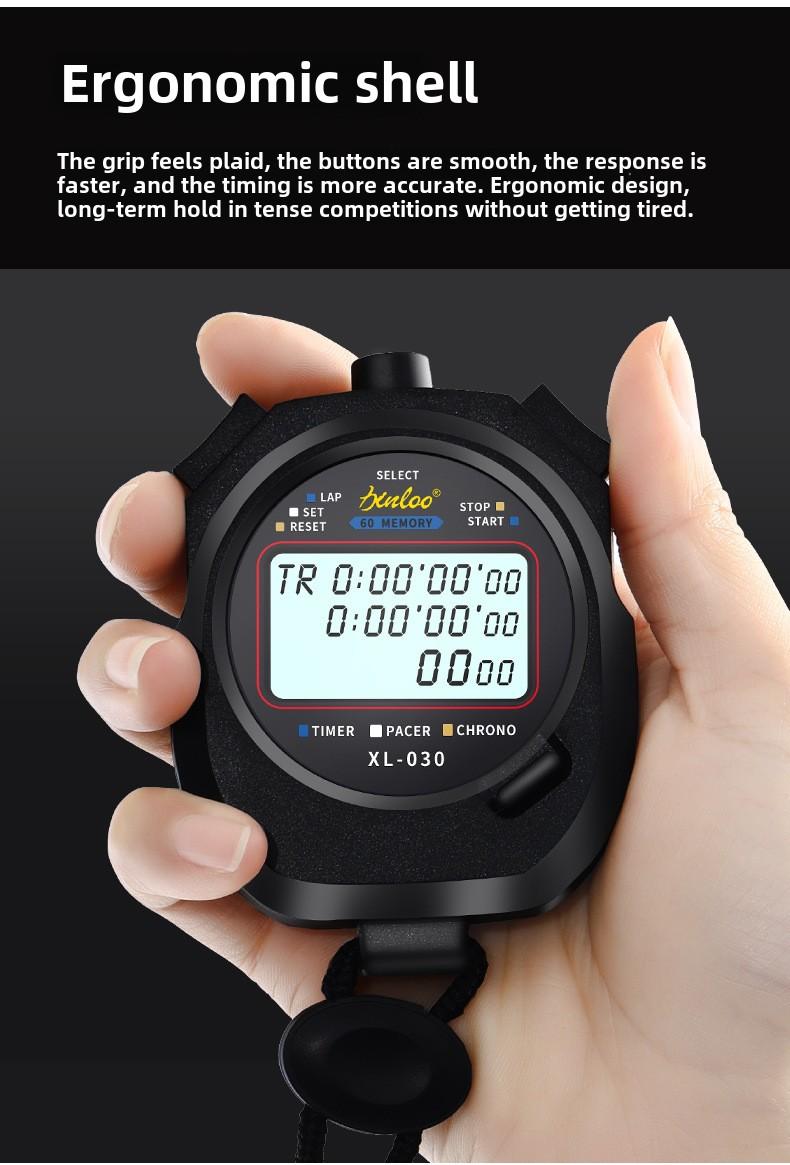 Product Introduction of Electronic stopwatch timer race students running professional gym training sports trainer sports code watch 10