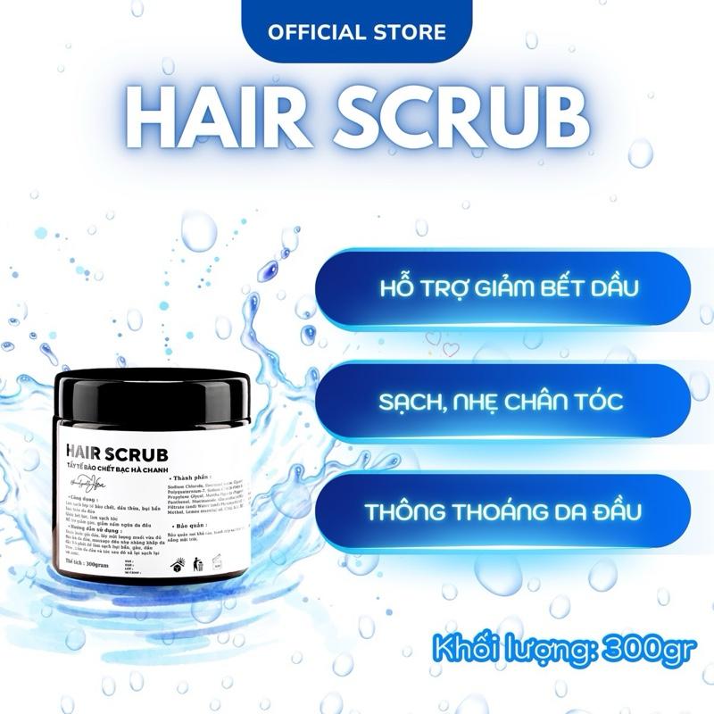 Tẩy Tế Bào Chết Da Đầu Bạc Hà Chanh size 300gram Chăm Sóc Tóc