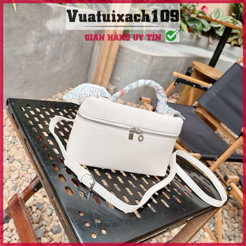 Túi xách nữ size 22 da mềm, 1 ngăn rộng, khóa kéo séc, tặng kèm khăn, kiểu dáng đơn giản vua túi xách 3