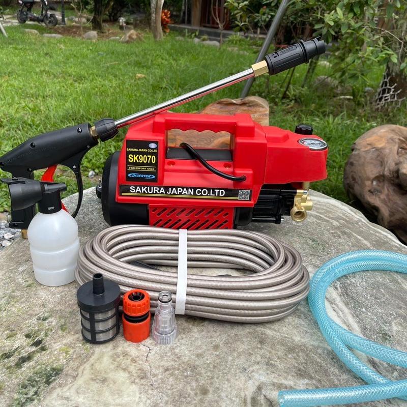 Máy Phun Xịt Rửa Xe sakura 3500w chỉnh áp máy xịt rửa xe gia đình, oto, xe máy, vệ sinh nhà cửa công nghệ nhật siêu bền và tiết kiệm điện