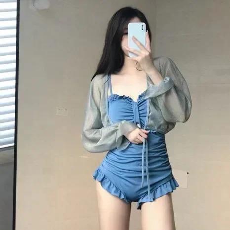 Product Introduction of 2024 New Korean Sexy Slim High Waist Solid Swimwear Women One Piece Swimsuit Female Backless Monokini Bathing Suit Swim Wear 11