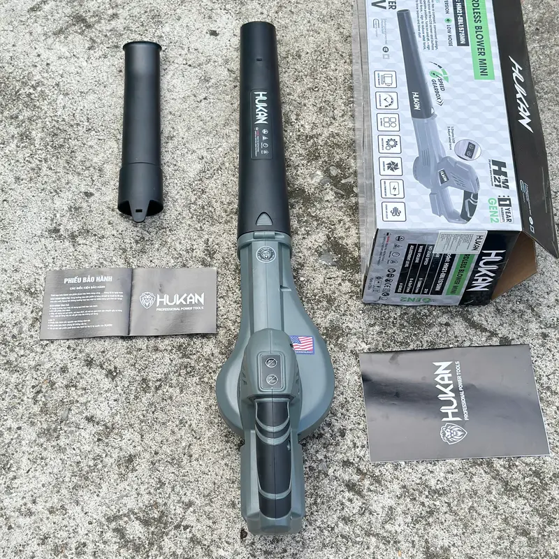 Máy Thổi Lá Pin Hukan Mini HM21-EBL1575MN 6 Cấp Chỉnh Tốc Bảo Hành 6 Tháng 8