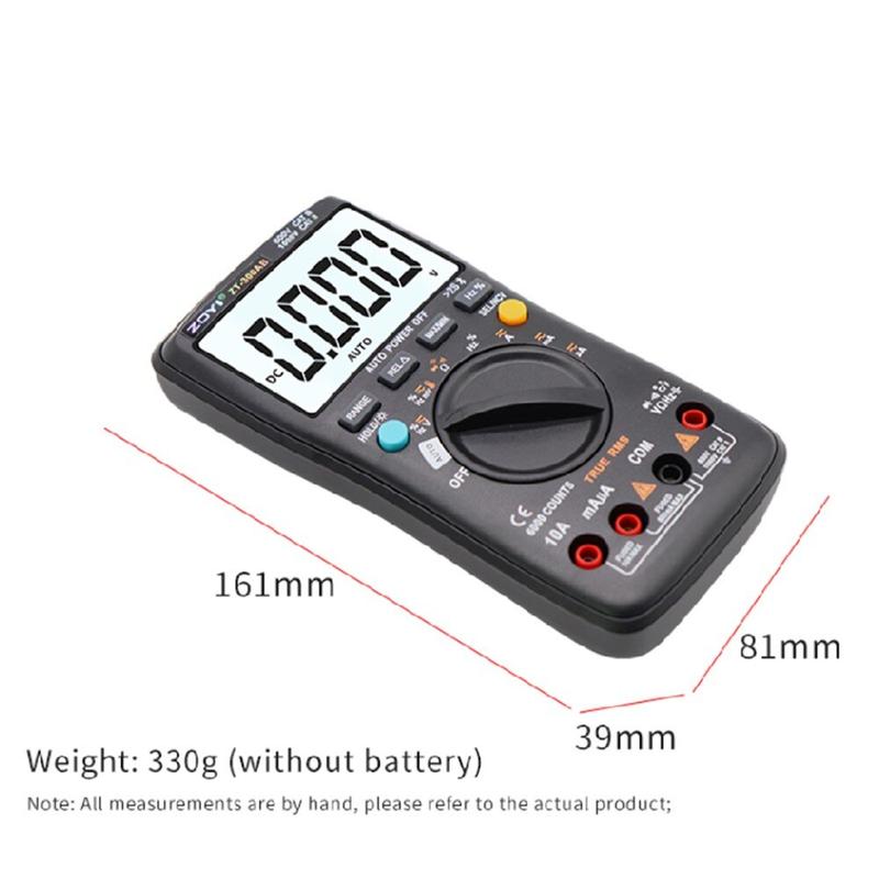Đồng Hồ Đo Điện Vạn Năng Điện Tử Zoyi ZT-300AB Kết Nôi Bluetooth, Đồng Hồ Đo Điện Đa Năng Đo Điện Trở Cách Điện, Điện Áp AC DC, Kiểm Tra Tụ Điện, Dò Điện NVC 7