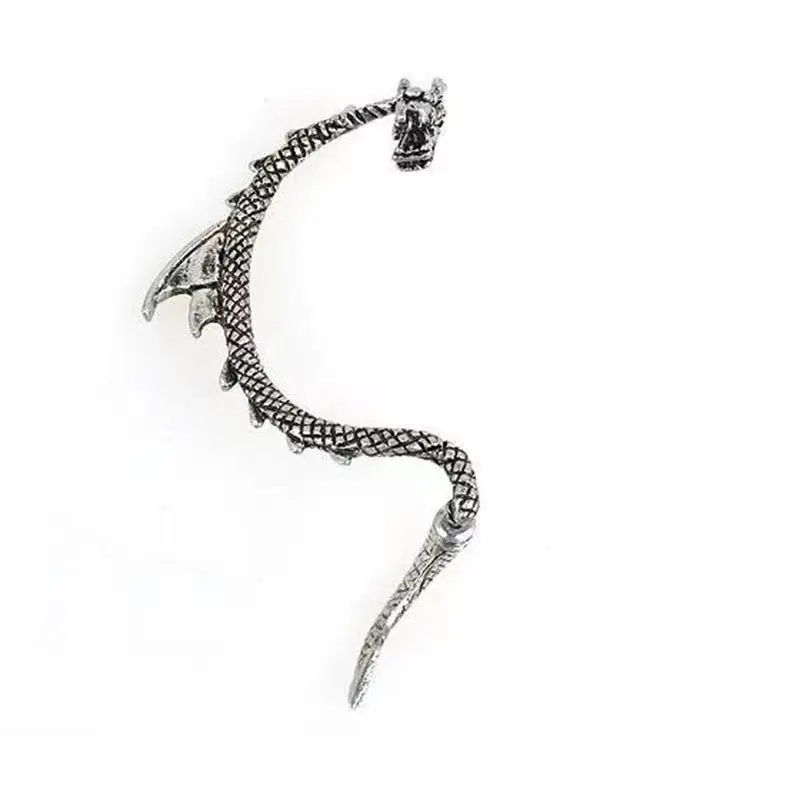 Fashion Flying Dragon Earrings Ear Clips Popular Punk Style For Girl Women Perfect Her Christmas gift 3