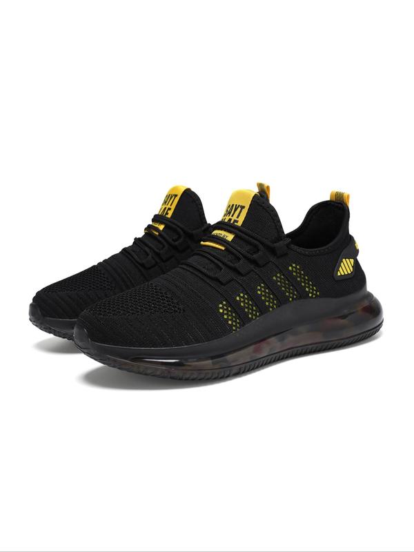 Men's Fashionable Lace Up Low Top Sneakers, Casual Breathable Comfortable Sports Running Shoes, Male All-match Round Toe Shoes for Daily Wear, Closed 3
