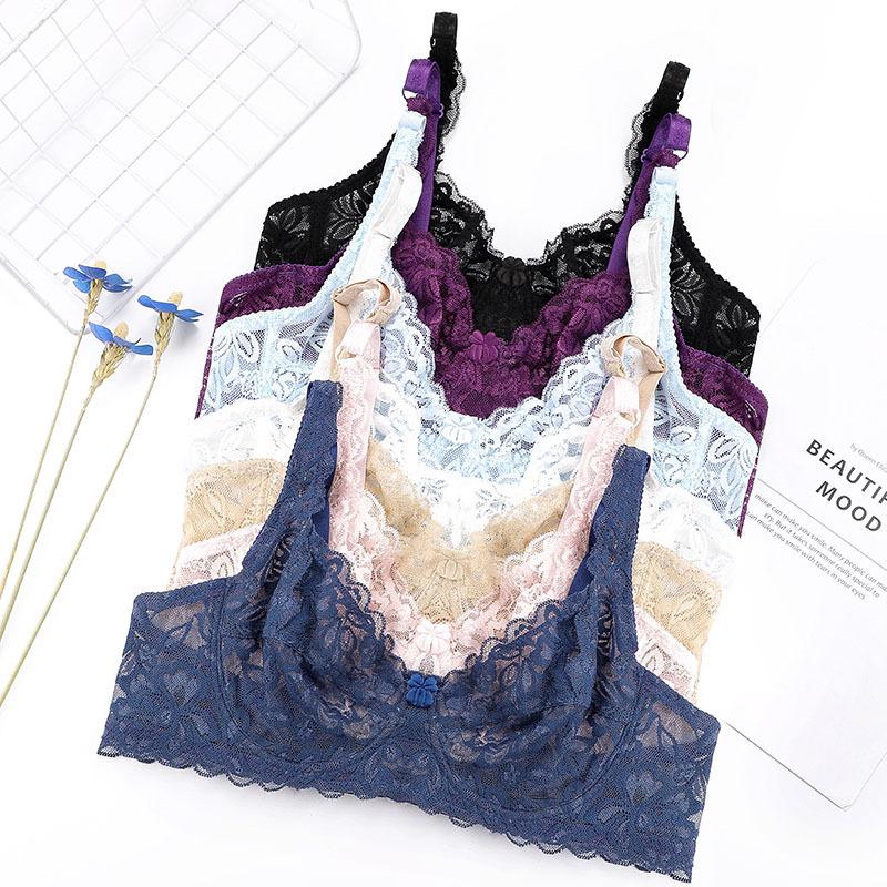 Product Introduction of Áo Ngực Ren khoét Dành Cho Nữ, Gợi Cảm, Không Có Đệm, Đẩy Lên, Có Gọng, Ngoại Cỡ, Áo Ngực, Cúp B / C 34-40 8