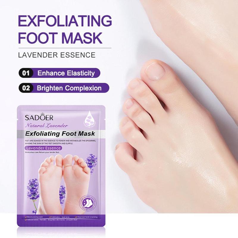 Foot Peel Mask Skin Exfoliating Foot Masks For Dry Rough Cracked Feet Heels Callus Dead Skin R0V9 7