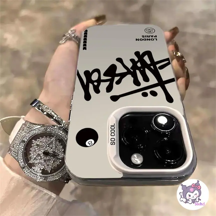 For Infinix Smart 8 7 Hot 40I 30I 30 Play Tecno Spark 20C 20 Note 30 GT 10Pro Go 2024 Hot 11 10 9 Play Acrylic Hard Case INS Cool Stu Billiards Waterproof Case Shockproof Cover Accessories Handheld