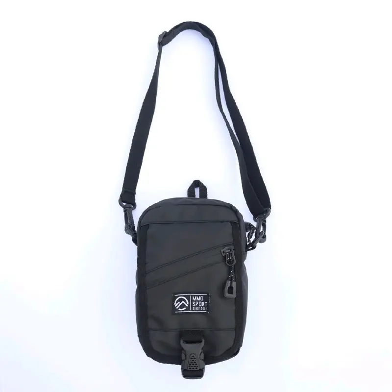 Tas Selempang Pria Mmosport JackSparka Waterproof Slingbag Waistbag Hitam 1