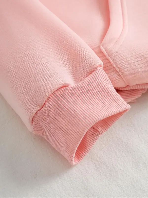 【Plus Size】 Letter Print Drop Shoulder Hoodie, Casual Long Sleeve Drawstring Pocket Hooded Sweatshirt, Women Plus Clothing for Fall & Winter 7
