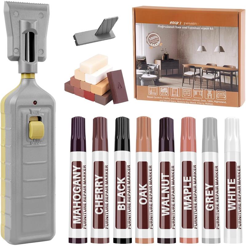 Laminate Floor Repair Kit with Heat Pen, 11 Color Vinyl Floor - TikTok Shop