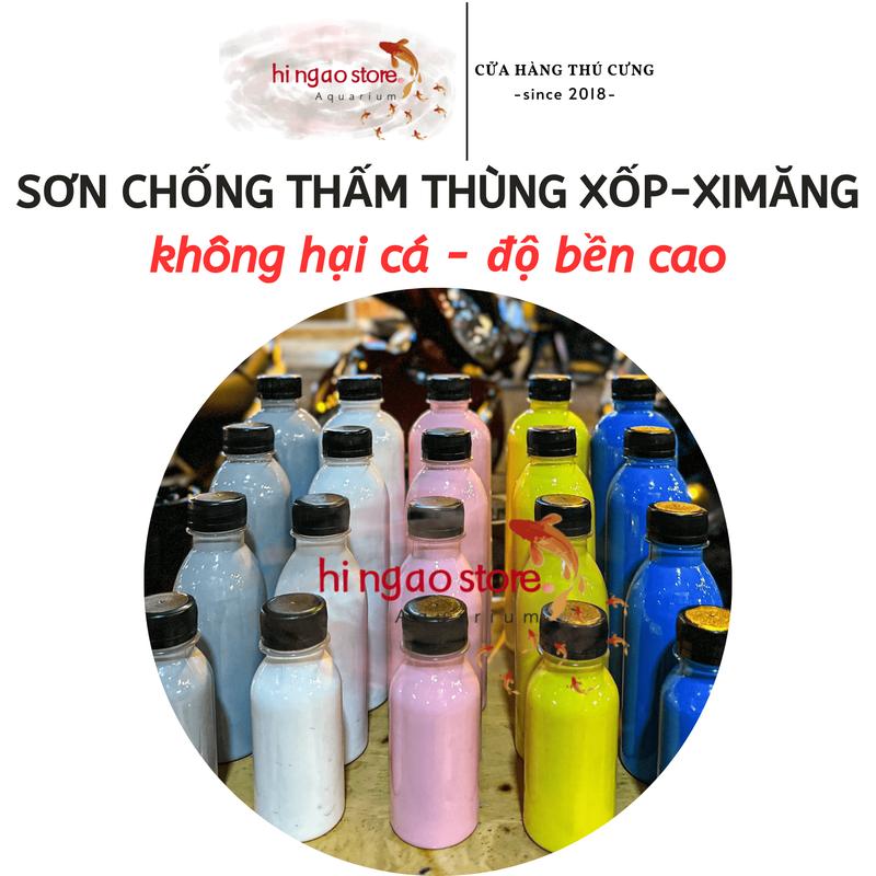 Sơn chống thấm thùng xốp, sơn chống thấm hồ cá, sơn chống thấm hồ xi măng loại tốt  - Phụ kiện cá cảnh | Hingaostore.