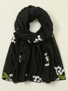 Women's Elegant Floral Print Scarf, New Style Casual Soft Comfortable Shawl for Women & Girls, Fashion Accessories for Daily Wear
