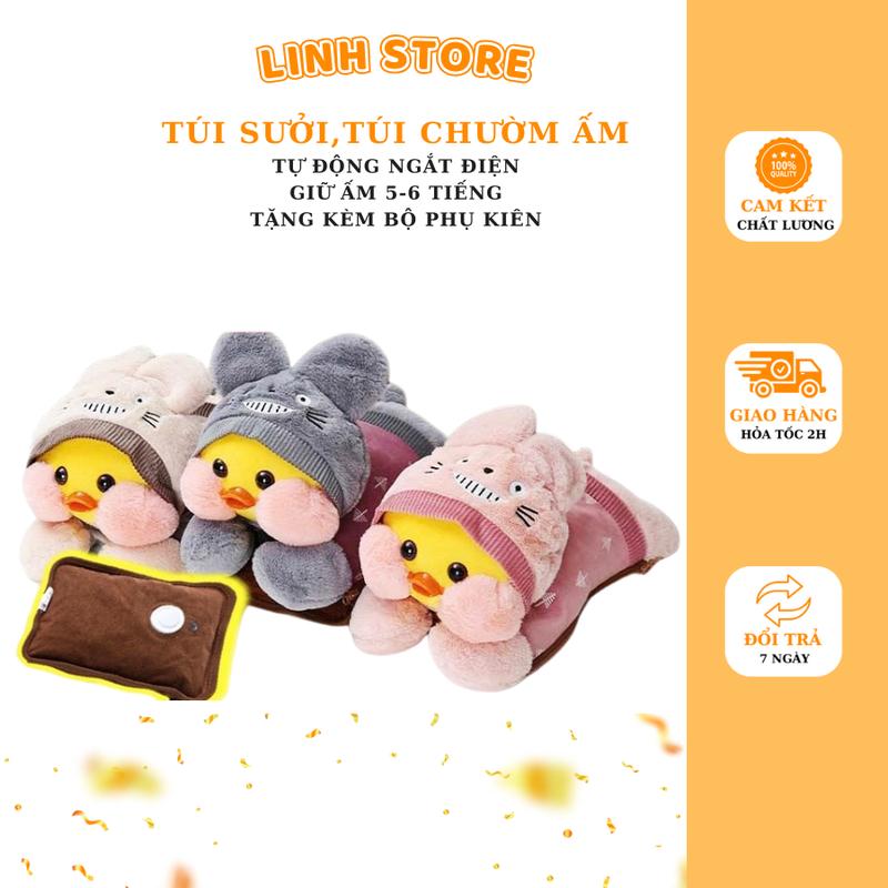 Túi sưởi ấm,túi chườm ấm hình thú bông dễ thươ