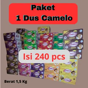 SERBUK ES CAMELO 1 DUS Isi 240 SACHET Drink Bubuk Powder Instan Minuman