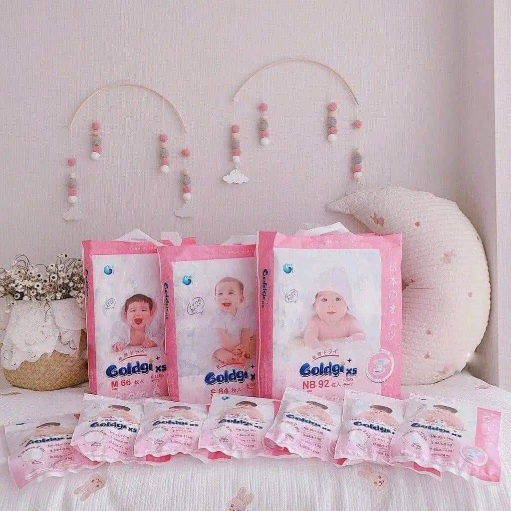 Bỉm Goldgi X5 siêu thấm hút đủ size cho bé