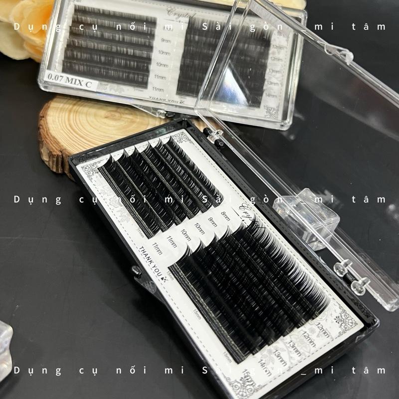Product Introduction of Mi khay Crystal cong C - DỤNG CỤ NỐI MI Lông mi giả _ Dụng cụ nối mi _ Phụ liệu nối mi Mi Tâm 17