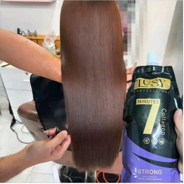 KEM DUỖI TÓC 1 LẦN KHÔNG CẦN DẬP ĐỊNH HÌNH LẦN 2 LUSY.1000ml