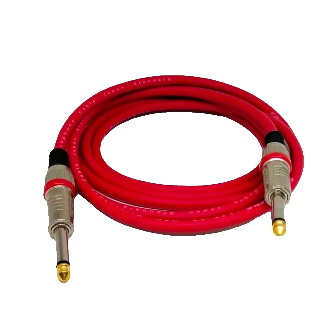 Kabel Gitar jack Lurus Canare L2T-2S Merah