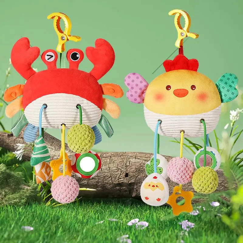 Animal Design Baby Rattle Toy, Cute Animal Design Hanging Baby Toy, Baby Bed Bell, Newborn Teether, Infant Tummy Time Toy, Baby Toys
