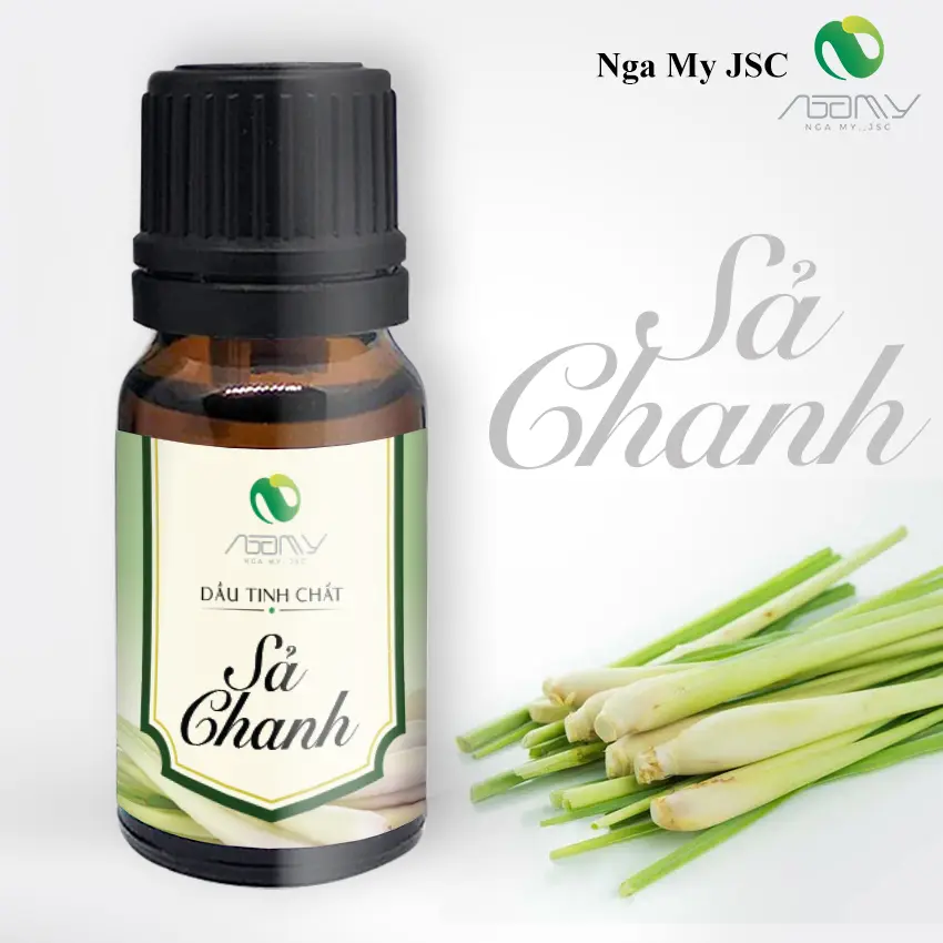 Tinh Dầu Xông Phòng Sả Chanh Nga My Dung Tích 5ml Thơm Phòng Giảm Căng Thẳng Khử Mùi Hôi Dầu Thơm Phòng Dầu Thơm