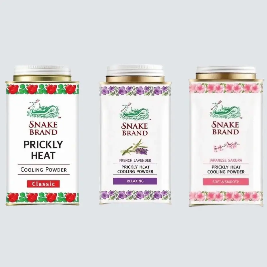 Phấn Lạnh Snake Brand Thái Lan 140g - Hỗ Trợ Khử Mùi, Mát Lạnh Cơ Thể Women