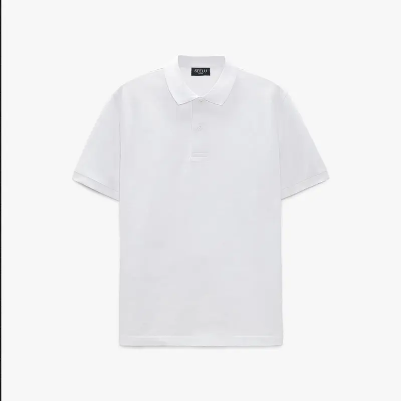 Áo POLO nam SEELU vải cá sấu Cotton, chống nhăn, thoáng mát - trơn Menswear Top Shirt Cộc Tay Shirt Cộc Tay 4