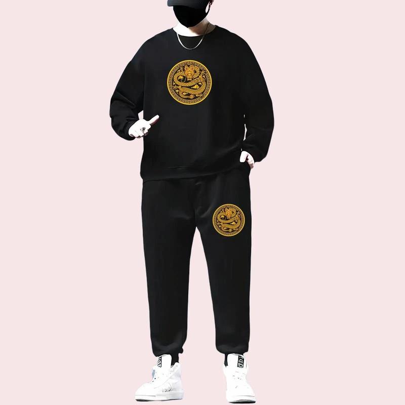  Bộ Quần áo Nỉ Nam Bigsize Tay Dài 45kg Đến 118kg co dãn thoáng khí không xù lông Kiểu Hàn Quốc Top Menswear 