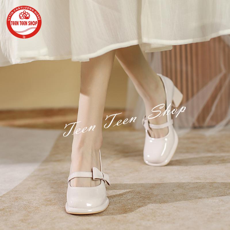 Product Introduction of Giày Cao Gót Nữ Mary Jane 5cm Phong Cách Vintage Gót Vuông Siêu Xinh Shoes 5