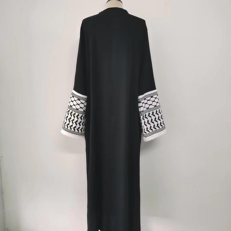 Product Introduction of Minimally embroidered cardigan with beard dress lace 27