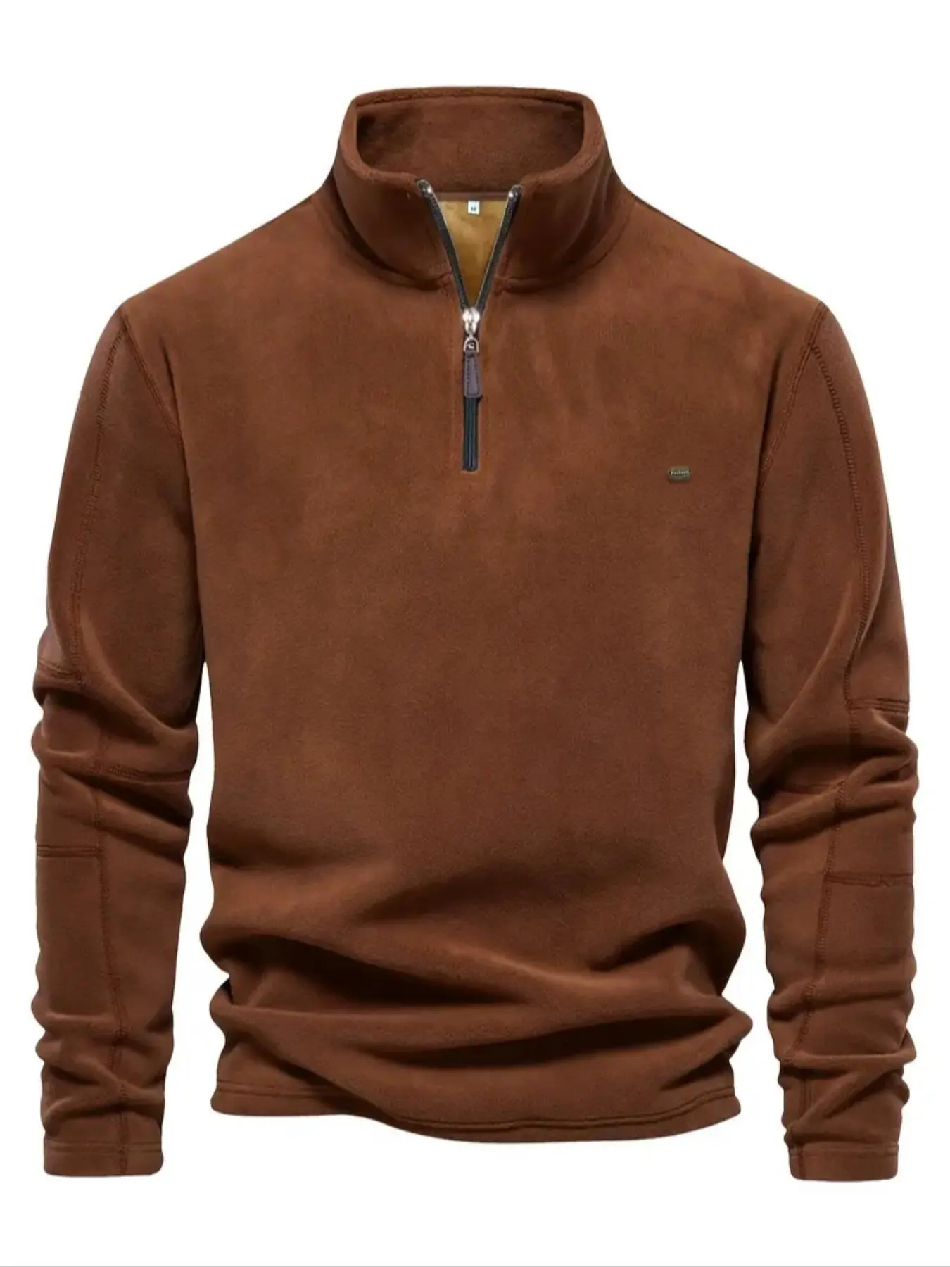 Men's Half Zip Sweatshirt, Regular Fit Casual Long Sleeve Pullover for Fall & Winter, Men's Clothes for Daily Wear