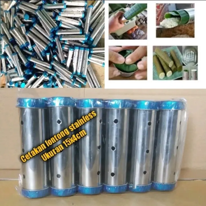 Cetakan Lontong Stainless  Steel Isi 1 Lusin Cetakan buras  Bulat