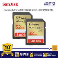Gambar Sandisk Extreme 32GB SDHC Memory Card 100MB/s V30 UHS-I U3 High-Speed for DSLR Mirrorless dari Sentra Digital Kota Surabaya 2 Tokopedia