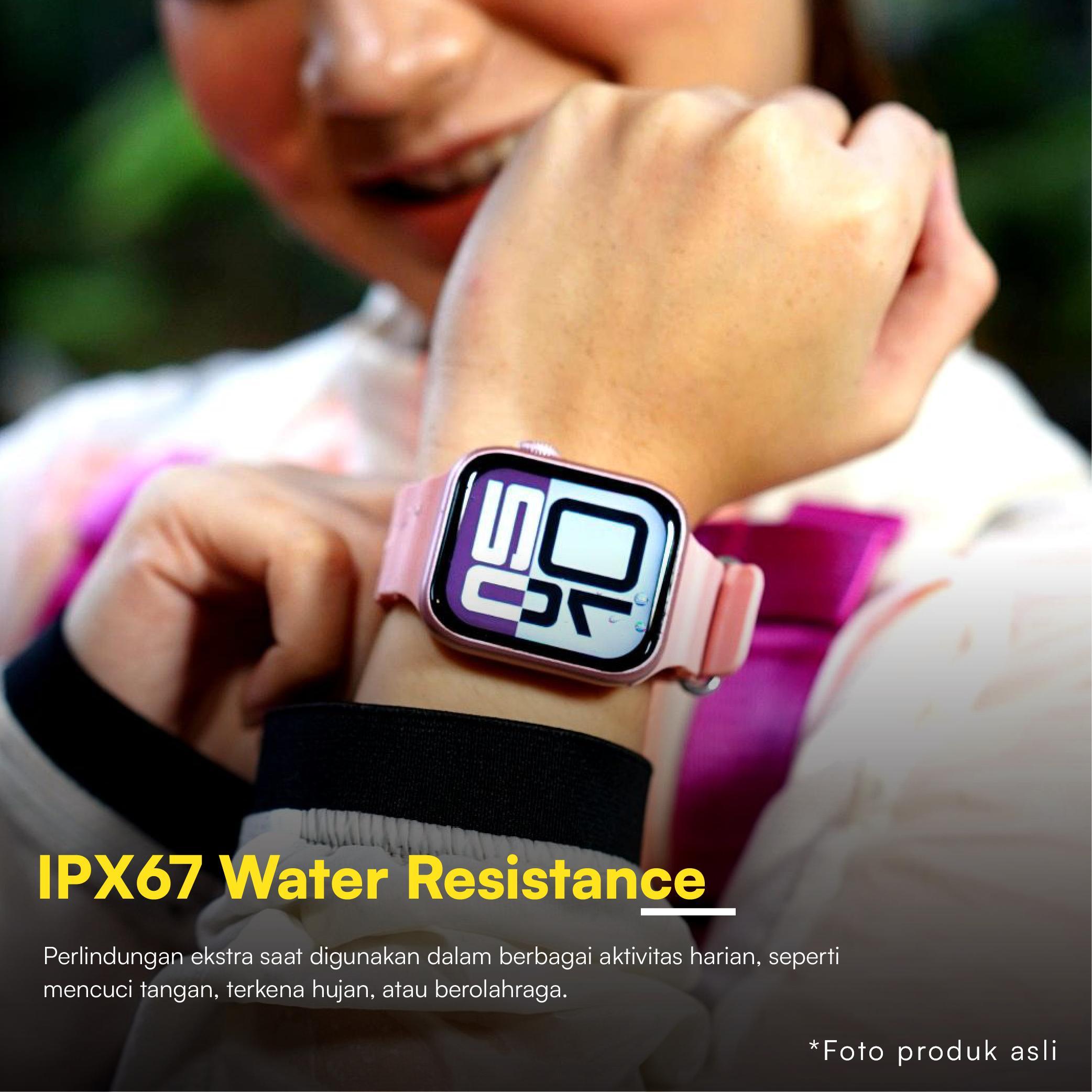 Aibro MW68 Smartwatch Mini GPS Tracking | 1.85 Inch HDB Bluetooth Call | NFC Support | Layar Sporty | Kalkulator Ponsel