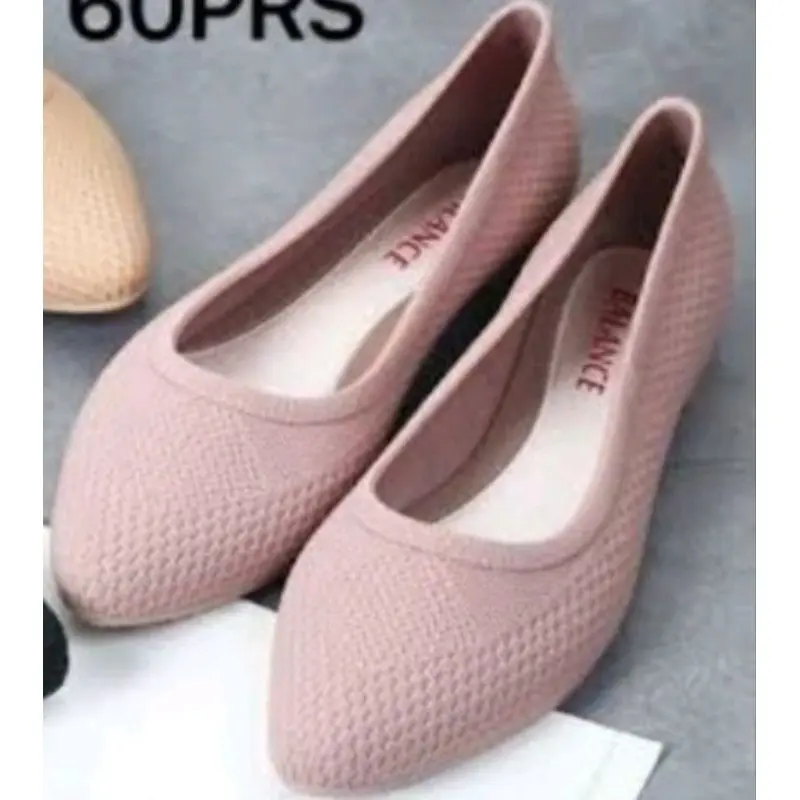 Sepatu Flat Jellyshoe 965 kasual Tanpa Hak Hitam Jelly 7