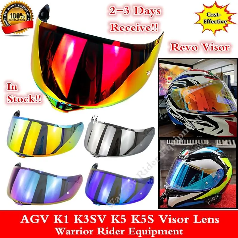Kaca Revo Iridium Visor Lens AGV K3SV K1 K5 K5S AGV Helm Visor Lens helmet motorcycle Sepeda 0