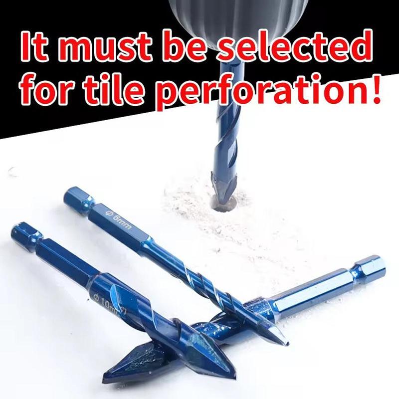 Product Introduction of Crooked Eccentric Drill Bit Stone Ceramic Brick Glass Opener Hexagonal Hole Handle V6J6 30