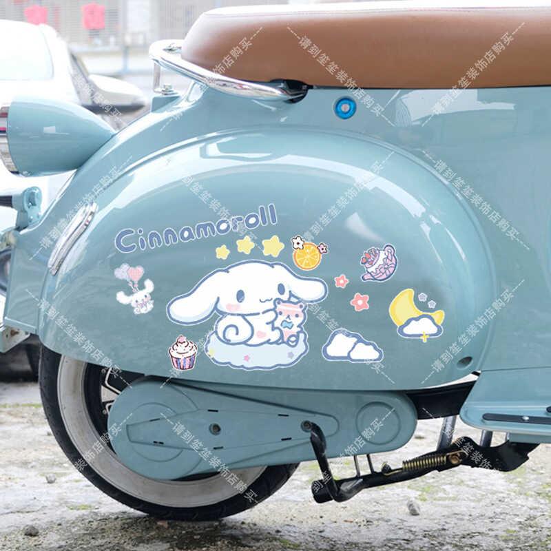 Product Introduction of Cartoon Cute Jade Guigou Electric Car Motorcycle  Lage Case Notebook Computer Decorative Sticker 5