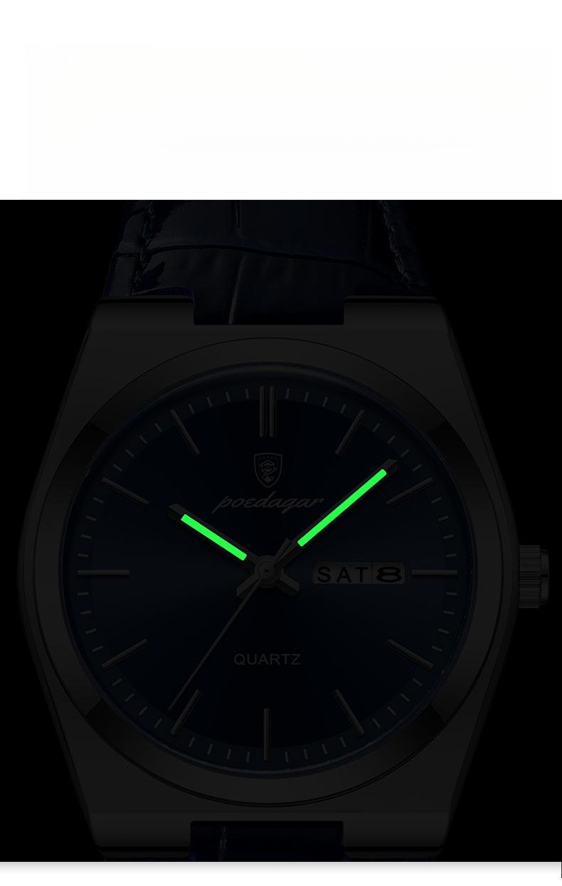 Product Introduction of Ultra-Thin Men's Watch Waterproof New Quartz Watch Men chuan  watch 8