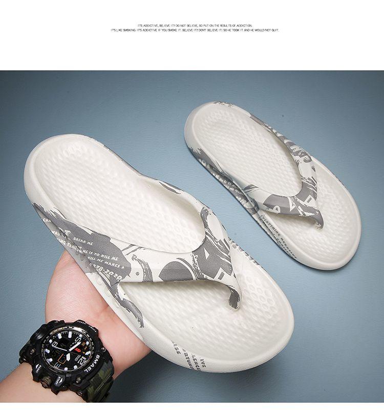 Product Introduction of Men's Summer Indoor Bathroom Slippers Soft Sole Flip-Flops Trendy Outdoor Sports Beach Sandals Boy Shoes Footwear Comfort 2