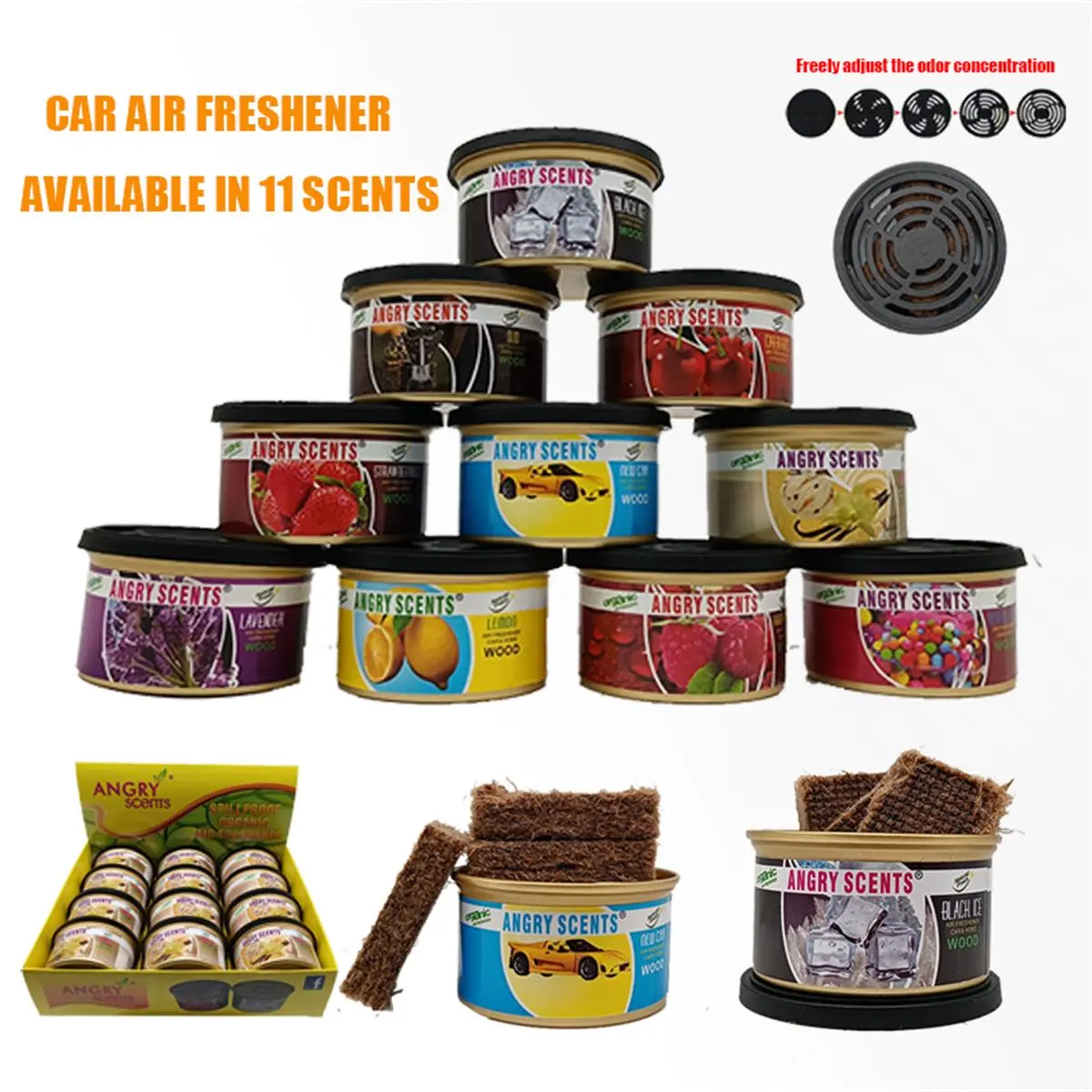 CALIF/ORNIA CAR SCENT Scents Car Air Freshener Coronado Cherry / Newport New Car