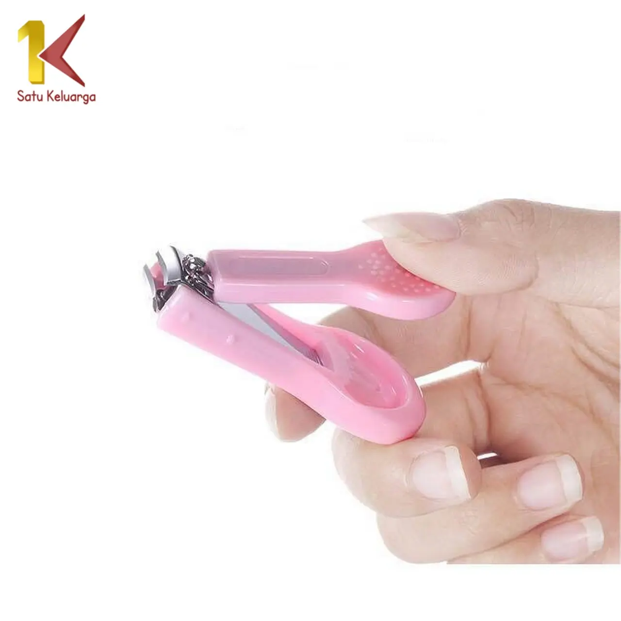 [COD] SK C721 Gunting Pemotong Kuku Bayi Jepit Motif Polos Anak Aman Portabel