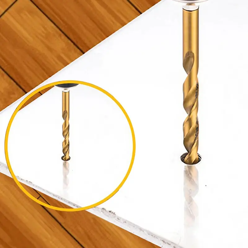 Spade Drill Bit Set, 1/4 Inch Hex Shank Drive Drill Bit Set, High Speed Steel Drill Bit Set for Wood, Plastic Hole Drilling 3