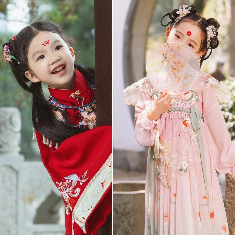 Product Introduction of Miếng Dán Hình Xăm Trán, Còn Hàng Bán Buôn, Đồ Trang Trí Trán, Miếng Dán Trán, Bụi Đỏ, Thích Hợp Cho Studio Trang Phục Cổ Trang, Miếng Dán Trán Hoa Cho Trẻ Em 2
