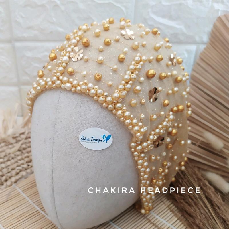 Chakira Headpiece / headpiece mutiara / headpiece pengantin 1
