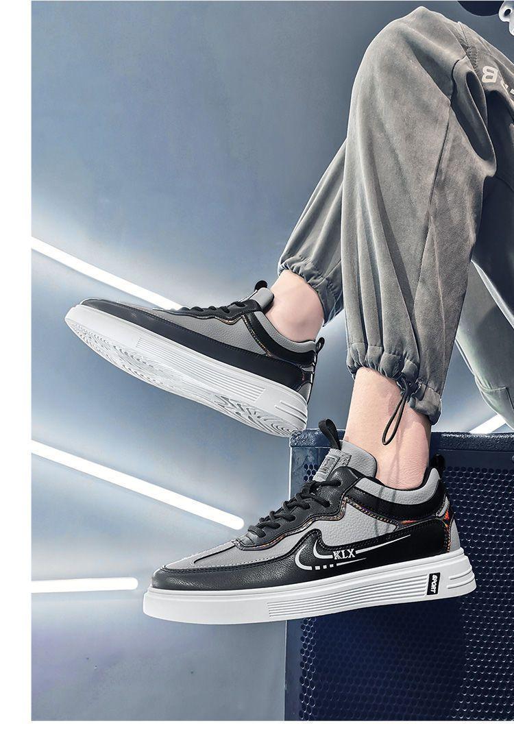Product Introduction of 2024 Spring New Korean Men's Shoes Student Sports All-Match Canvas Board Shoes Casual White Shoes Ins Trendy Men's Shoes Runner Athletic Trainers Training 12