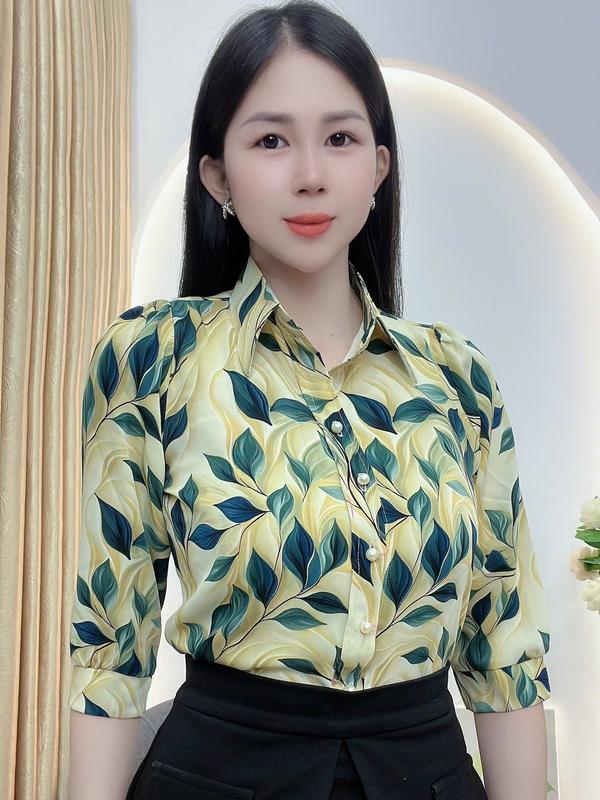 SM22- ÁO SƠMI HỌA TIẾT TAY LỠ ĐƠN GIẢN TRẺ TRUNG 5