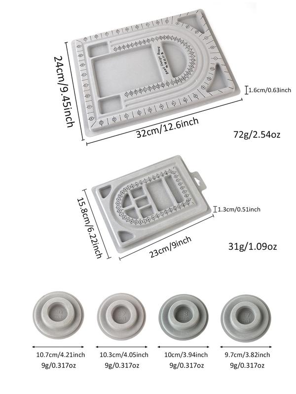 DIY Jewelry Beading Board, Versatile Measuring Beading Board, DIY Jewelry Making Supplies for Bracelet & Necklace Making for Women & Girls 2
